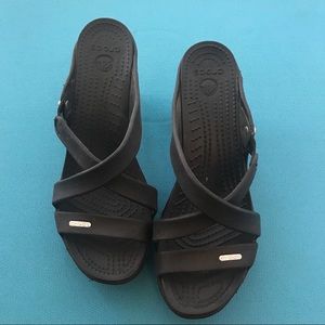 CROCS Cyprus IV Strappy Heels. 8m. 💃